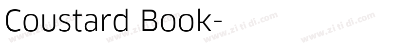 Coustard Book字体转换